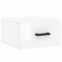 Mesitas de noche de pared 2 uds blanco brillo 35x35x20 cm de vidaXL, Taquillas y armarios de almacenamiento - Ref: Foro24-829...