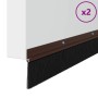 Sellos de cepillo de puerta atornillables 2 pcs Marrón 100 cm en Materiales de construcción | Comprar online en Foru.es