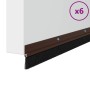 Sellos de cepillo de puerta atornillables 6 pcs Marrón 100 cm en Materiales de construcción | Comprar online en Foru.es