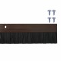 Sellos de cepillo de puerta atornillables 6 pcs Marrón 100 cm en Materiales de construcción | Comprar online en Foru.es