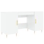 Escritorio madera contrachapada blanco brillante 140x50x75 cm de vidaXL, Escritorios - Ref: Foro24-829534, Precio: 151,73 €, ...