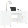 Escritorio madera contrachapada blanco brillante 140x50x75 cm de vidaXL, Escritorios - Ref: Foro24-829534, Precio: 151,73 €, ...