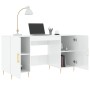 Escritorio madera contrachapada blanco brillante 140x50x75 cm de vidaXL, Escritorios - Ref: Foro24-829534, Precio: 151,73 €, ...