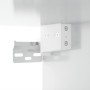 Mesitas de noche de pared 2 uds blanco brillo 35x35x20 cm de vidaXL, Taquillas y armarios de almacenamiento - Ref: Foro24-829...