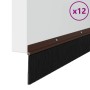 Sellos de cepillo de puerta atornillables 12 pcs Marrón 100 cm en Materiales de construcción | Comprar online en Foru.es