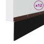 Sellos de cepillo de puerta atornillables 12 pcs Marrón 100 cm en Materiales de construcción | Comprar online en Foru.es