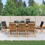 Sillas de jardín reclinables y cojines 8 uds madera maciza teca de vidaXL, Sillas de jardín - Ref: Foro24-3196530, Precio: 1,...