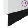 Sellos de cepillo de puerta atornillables 2 pcs Marrón 100 cm en Materiales de construcción | Comprar online en Foru.es