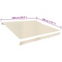 Toldo de lona blanco crema 6x3 m (sin estructura) en Toldos | Comprar online en Foru.es