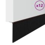 Sellos de cepillo de puerta atornillables 12 pcs Marrón 100 cm en Materiales de construcción | Comprar online en Foru.es