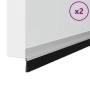 Sellos de cepillo para puertas autoadhesivos 2 pcs Plateado en Materiales de construcción | Comprar online en Foru.es