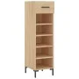 Zapatero madera de ingeniería roble Sonoma 30x35x105 cm de vidaXL, Armarios y almacenamiento - Ref: Foro24-829679, Precio: 71...