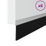 Sellos de cepillo para puertas autoadhesivos 6 pcs Plateado en Materiales de construcción | Comprar online en Foru.es