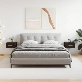 Mesitas de noche de pared 2 uds negro 35x35x20 cm de vidaXL, Taquillas y armarios de almacenamiento - Ref: Foro24-829791, Pre...