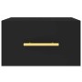 Mesitas de noche de pared 2 uds negro 35x35x20 cm de vidaXL, Taquillas y armarios de almacenamiento - Ref: Foro24-829791, Pre...