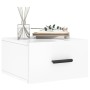 Mesitas de noche de pared 2 uds blanco brillo 35x35x20 cm de vidaXL, Taquillas y armarios de almacenamiento - Ref: Foro24-829...