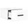 Mesitas de noche de pared 2 uds blanco brillo 35x35x20 cm de vidaXL, Taquillas y armarios de almacenamiento - Ref: Foro24-829...