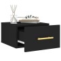 Mesita de noche de pared negro 35x35x20 cm de vidaXL, Taquillas y armarios de almacenamiento - Ref: Foro24-829790, Precio: 42...