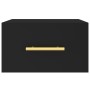 Mesita de noche de pared negro 35x35x20 cm de vidaXL, Taquillas y armarios de almacenamiento - Ref: Foro24-829790, Precio: 42...