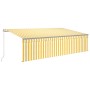 Toldo retráctil manual persiana y LED amarillo y blanco 5x3 m en Toldos | Comprar online en Foru.es