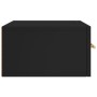 Mesita de noche de pared negro 35x35x20 cm de vidaXL, Taquillas y armarios de almacenamiento - Ref: Foro24-829790, Precio: 42...