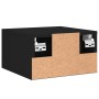 Mesita de noche de pared negro 35x35x20 cm de vidaXL, Taquillas y armarios de almacenamiento - Ref: Foro24-829790, Precio: 42...