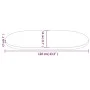 Oval table top solid white pine wood 110x55x2.5 cm by vidaXL, Table tops - Ref: Foro24-824366, Price: 78,59 €, Discount: %