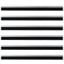 Sellos de cepillo de puerta atornillables 6 pcs Plateado 100 cm en Materiales de construcción | Comprar online en Foru.es