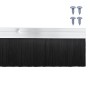 Sellos de cepillo de puerta atornillables 6 pcs Plateado 100 cm en Materiales de construcción | Comprar online en Foru.es