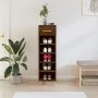 Zapatero madera de ingeniería roble marrón 30x35x105 cm de vidaXL, Armarios y almacenamiento - Ref: Foro24-829667, Precio: 55...