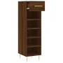 Zapatero madera de ingeniería roble marrón 30x35x105 cm de vidaXL, Armarios y almacenamiento - Ref: Foro24-829667, Precio: 55...