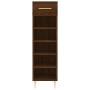 Zapatero madera de ingeniería roble marrón 30x35x105 cm de vidaXL, Armarios y almacenamiento - Ref: Foro24-829667, Precio: 56...