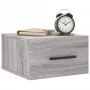 Wand-Nachttische 2 Stück Sonoma graue Farbe 35x35x20 cm von vidaXL, Schließfächer und Lagerschränke - Ref: Foro24-829881, Pre...