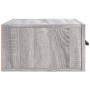 Mesitas de noche de pared 2 uds color gris Sonoma 35x35x20 cm de vidaXL, Taquillas y armarios de almacenamiento - Ref: Foro24...