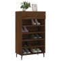 Zapatero madera de ingeniería roble marrón 60x35x105 cm de vidaXL, Armarios y almacenamiento - Ref: Foro24-829635, Precio: 58...