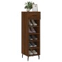 Zapatero madera de ingeniería roble marrón 30x35x105 cm de vidaXL, Armarios y almacenamiento - Ref: Foro24-829699, Precio: 45...
