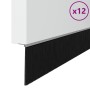 Sellos de cepillo de puerta atornillables 12 pcs Plateado en Materiales de construcción | Comprar online en Foru.es