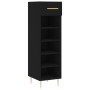 Zapatero madera de ingeniería negro 30x35x105 cm de vidaXL, Armarios y almacenamiento - Ref: Foro24-829661, Precio: 48,51 €, ...