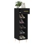 Zapatero madera de ingeniería negro 30x35x105 cm de vidaXL, Armarios y almacenamiento - Ref: Foro24-829661, Precio: 48,51 €, ...