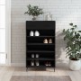Zapatero madera de ingeniería negro 60x35x105 cm de vidaXL, Armarios y almacenamiento - Ref: Foro24-829629, Precio: 78,35 €, ...