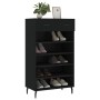 Zapatero madera de ingeniería negro 60x35x105 cm de vidaXL, Armarios y almacenamiento - Ref: Foro24-829629, Precio: 78,35 €, ...