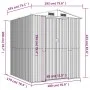 Cobertizo de jardín acero galvanizado verde 192x191x223 cm de vidaXL, Cobertizos - Ref: Foro24-3147427, Precio: 297,99 €, Des...