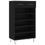 Zapatero madera de ingeniería negro 60x35x105 cm de vidaXL, Armarios y almacenamiento - Ref: Foro24-829605, Precio: 73,70 €, ...