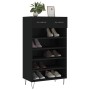 Zapatero madera de ingeniería negro 60x35x105 cm de vidaXL, Armarios y almacenamiento - Ref: Foro24-829605, Precio: 73,70 €, ...