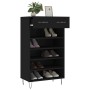 Zapatero madera de ingeniería negro 60x35x105 cm de vidaXL, Armarios y almacenamiento - Ref: Foro24-829605, Precio: 73,70 €, ...