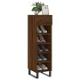 Zapatero madera de ingeniería roble marrón 30x35x105 cm de vidaXL, Armarios y almacenamiento - Ref: Foro24-829707, Precio: 48...