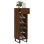 Zapatero madera de ingeniería roble marrón 30x35x105 cm de vidaXL, Armarios y almacenamiento - Ref: Foro24-829707, Precio: 48...