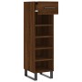 Zapatero madera de ingeniería roble marrón 30x35x105 cm de vidaXL, Armarios y almacenamiento - Ref: Foro24-829707, Precio: 48...