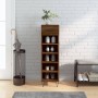 Zapatero madera de ingeniería roble marrón 30x35x105 cm de vidaXL, Armarios y almacenamiento - Ref: Foro24-829675, Precio: 55...