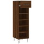 Zapatero madera de ingeniería roble marrón 30x35x105 cm de vidaXL, Armarios y almacenamiento - Ref: Foro24-829675, Precio: 55...